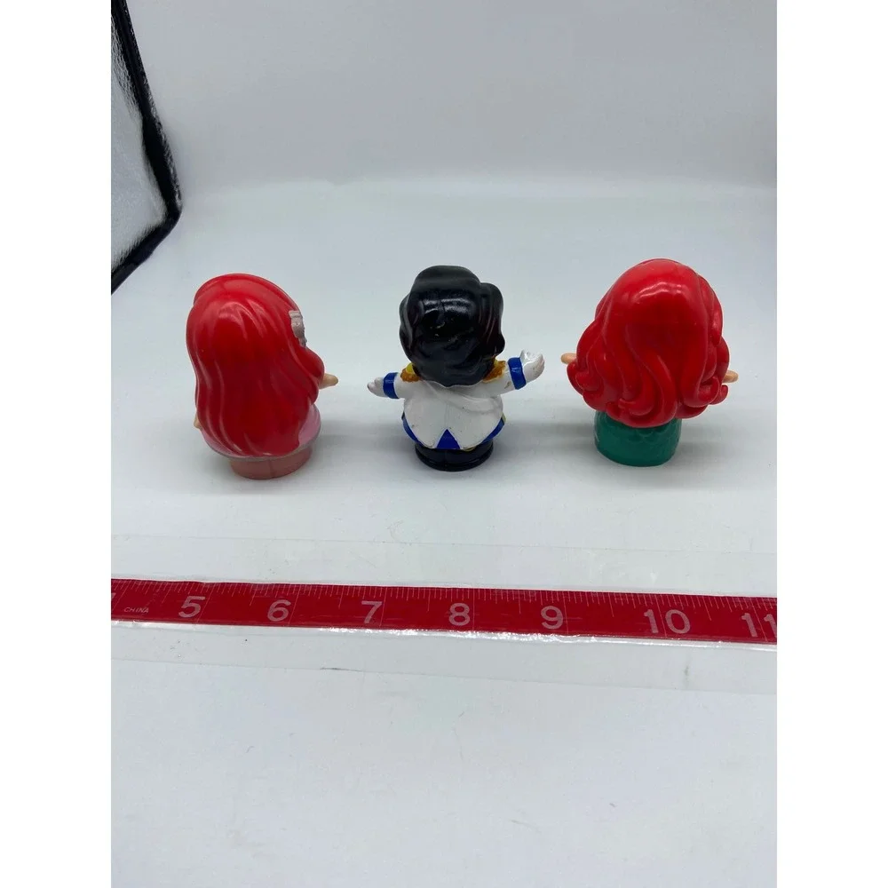Fisher Price Little People Disney Ariel Prince Eric Figures Red Blue Green Pink